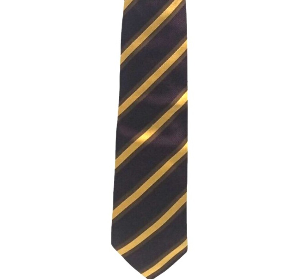 Burberry London Men's Tie 58 Inch Necktie Brown / Tan / Gold